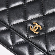 画像をギャラリービューアに読み込む, 極美品 CHANEL シャネル マトラッセ チェーンショルダーウォレット ブラック 29番台 ラムスキン 中古 4a004343