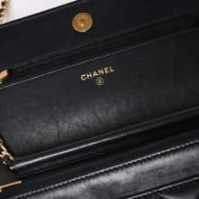 画像をギャラリービューアに読み込む, 極美品 CHANEL シャネル マトラッセ チェーンショルダーウォレット ブラック 29番台 ラムスキン 中古 4a004343