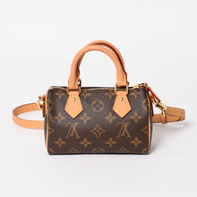 画像をギャラリービューアに読み込む, 極美品 LOUIS VUITTON ルイヴィトン ナノ・スピーディ モノグラム M81085 ブラウン 2WAY ショルダーバッグ ハンドバッグ 中古 4a004358