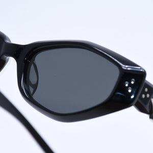 Very Good Condition GENTLE MONSTER VEGAX Sunglasses Size 54□20 145 Rhinestone Black Used 4a004287