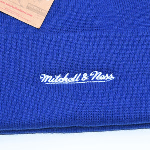 Brand new and unused Mitchell&Ness Mitchell &amp; Ness Los Angeles Dodgers Knit Cap Beanie Royal Blue White LA Used 4a002236