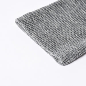 新品同様 CHROME HEARTS クロムハーツ タートルネック ヘンリーネックシャツ 長袖Tシャツ サイズM サーマル コットン グレー 中古 4b000443