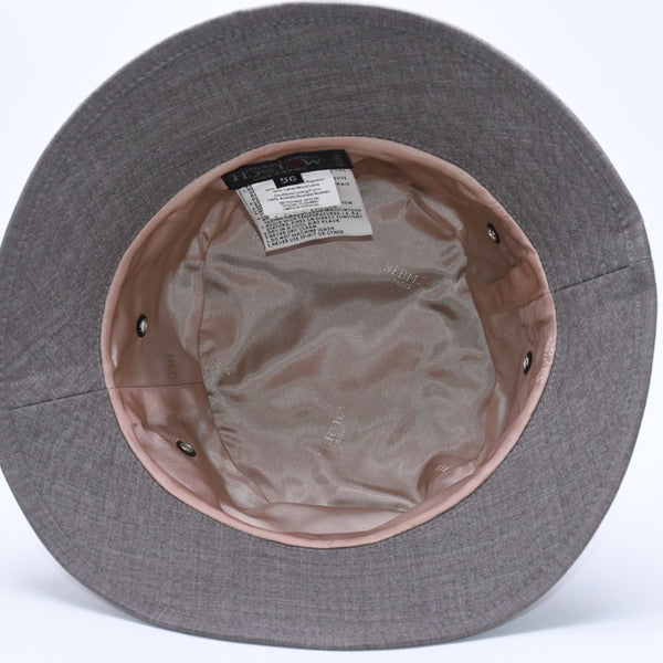 Very Good Condition HERMES Hat MOTSCH POOR HERMES Bucket Hat Greige Size 56 Used 4a004463