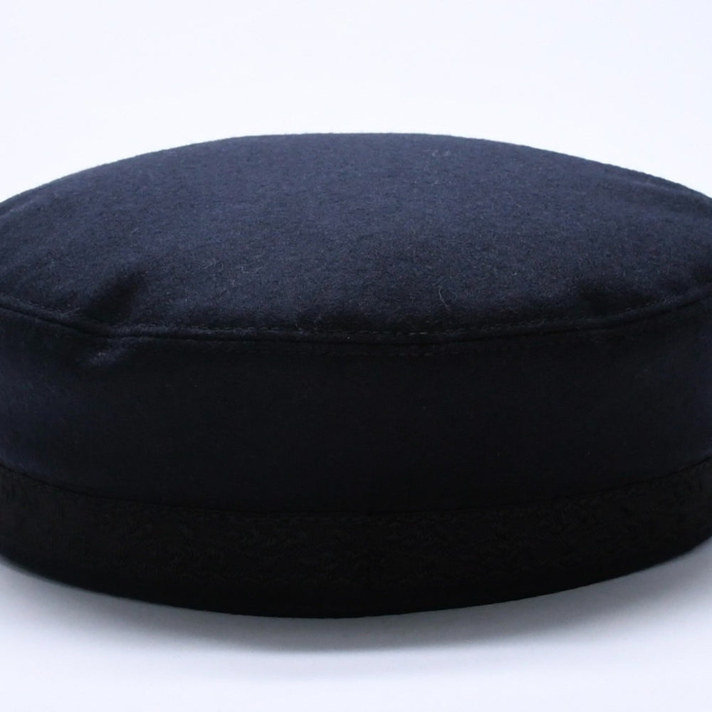 CELINE Triomphe Sailor Cap 2AUS1327V Casquette Marine Cap Navy Gold Size 58 Gold Code Good Condition Used 4a004285