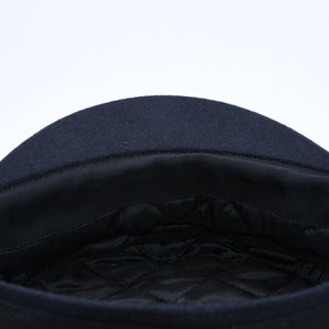 CELINE Triomphe Sailor Cap 2AUS1327V Casquette Marine Cap Navy Gold Size 58 Gold Code Good Condition Used 4a004285