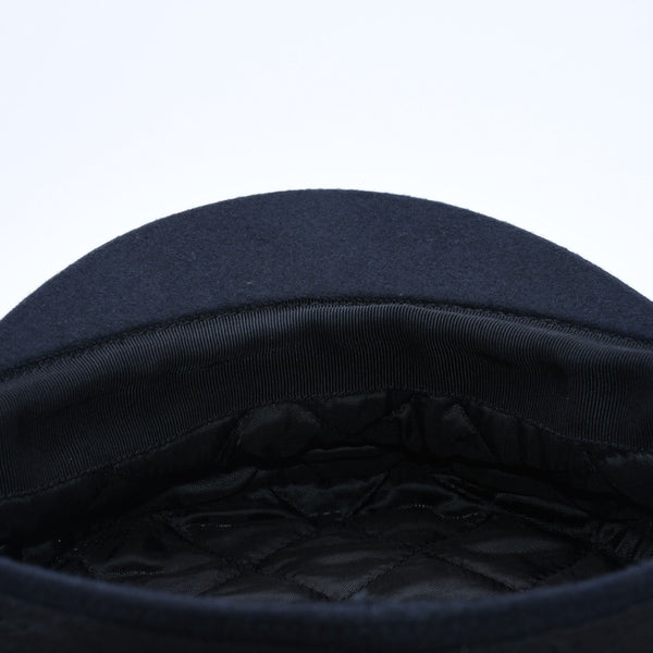 CELINE Triomphe Sailor Cap 2AUS1327V Casquette Marine Cap Navy Gold Size 58 Gold Code Good Condition Used 4a004285