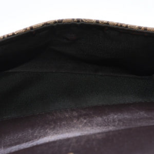 Christian Dior クリスチャンディオール トロッター ラスタカラー サドルウォレット ガリアーノ期 キャンバス D金具 ベージュ 良品 中古 4a004432