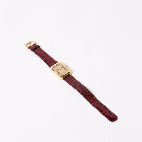 Very good condition JAEGER-LECOULTRE Jaeger-LeCoultre watch 6021.21 Weight approx. 22.89g Manual winding Champagne dial Rectangle GP Used 4a004444