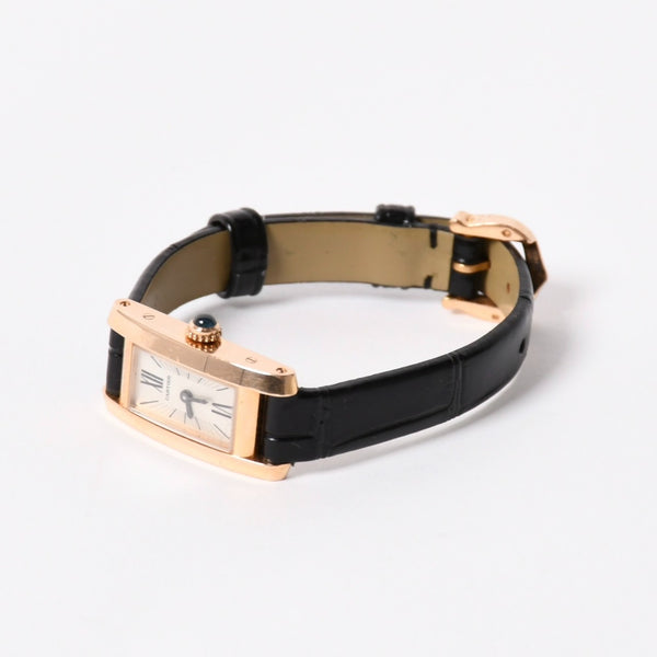 CARTIER Tank Allongee Lanieres watch W1537338 Weight: Approx. 22.12g, Quartz, 18K Pink Gold, Excellent Condition, Used, 4a004495