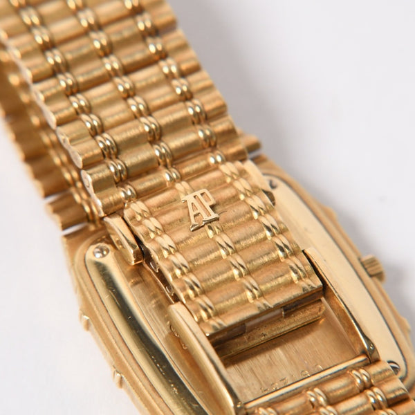 AUDEMARS PIGUET Audemars Piguet BAMBOO watch 14644BA Weight approx. 85.55g 18KYG 11P diamond Manual winding Gold dial Good condition Used 4a004651