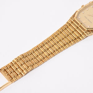 AUDEMARS PIGUET Audemars Piguet BAMBOO watch 14644BA Weight approx. 85.55g 18KYG 11P diamond Manual winding Gold dial Good condition Used 4a004651
