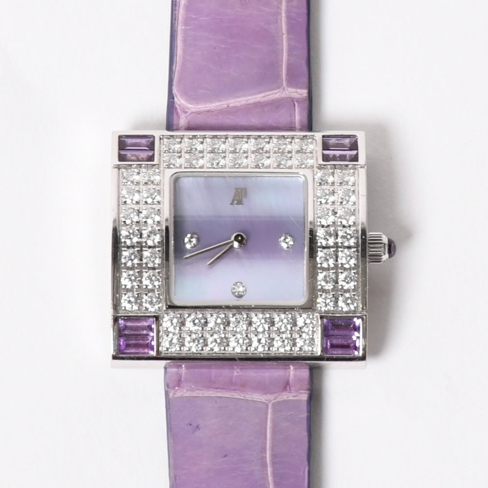 AUDEMARS PIGUET Myriade watch, model number 67455BC.ZU.A068MR.  01 Weight approx. 45.60g Quartz 18KWG Mother-of-pearl dial Excellent condition Used 4a004653