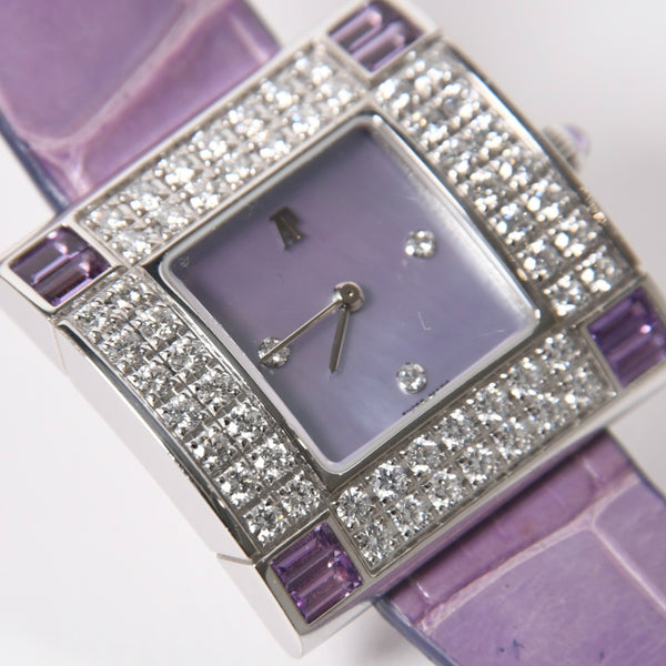AUDEMARS PIGUET オーデマ ピゲ Myriade ミリヤード 腕時計 67455BC.ZU.A068MR.01 重量約45.60g QZ 18KWG シェル文字盤 美品 中古 4a004653