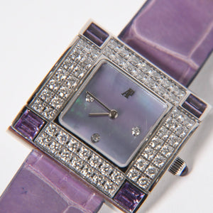 AUDEMARS PIGUET オーデマ ピゲ Myriade ミリヤード 腕時計 67455BC.ZU.A068MR.01 重量約45.60g QZ 18KWG シェル文字盤 美品 中古 4a004653