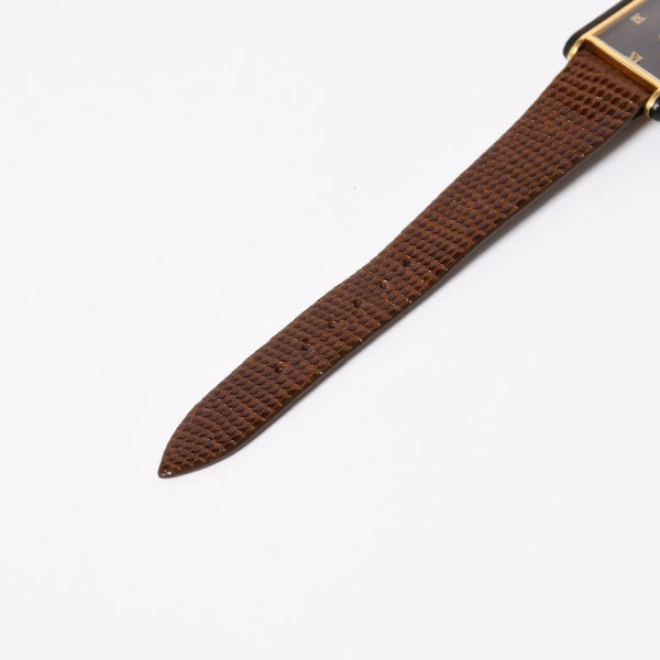 CARTIER カルティエ オーガニックタンクウッド LM 腕時計 20611 重量約19.05g 18KGP 手巻き ゴールド ブラウン ウッド 美品 中古 4a004446