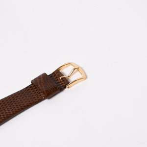 CARTIER カルティエ オーガニックタンクウッド LM 腕時計 20611 重量約19.05g 18KGP 手巻き ゴールド ブラウン ウッド 美品 中古 4a004446