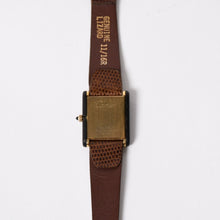 Load image into Gallery viewer, CARTIER カルティエ オーガニックタンクウッド LM 腕時計 20611 重量約19.05g 18KGP 手巻き ゴールド ブラウン ウッド 美品 中古 4a004446