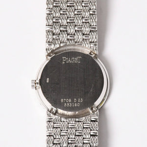 PIAGET ピアジェ TRADITION トラディション 腕時計 9706 D 23 重量約67.49g 18KWG 手巻き ダイヤモンド ジェイド文字盤 美品 中古 4a004447