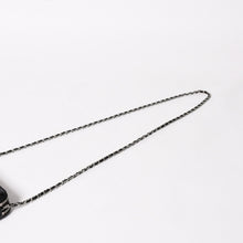 画像をギャラリービューアに読み込む, CHANEL シャネル チェーンショルダーウォレット 財布 28番台 ココマーク ラムスキン ブラック シルバー金具 美品 中古 4a004879
