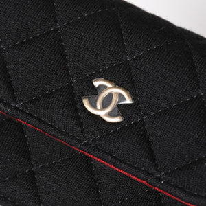 New and unused CHANEL Mini Matelasse Chain Shoulder Bag Coco Mark Random Number Black Gold Hardware Cotton Used 4a005042