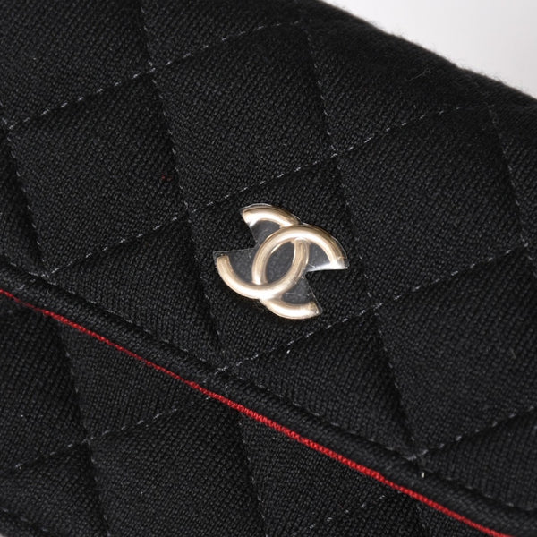 New and unused CHANEL Mini Matelasse Chain Shoulder Bag Coco Mark Random Number Black Gold Hardware Cotton Used 4a005042