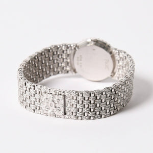 PIAGET ピアジェ TRADITION トラディション 腕時計 9706 D 23 重量約67.49g 18KWG 手巻き ダイヤモンド ジェイド文字盤 美品 中古 4a004447