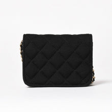 Load image into Gallery viewer, 新品未使用品 CHANEL シャネル ミニマトラッセ チェーンショルダーバッグ ココマーク ランダム番台 ブラック ゴールド金具 コットン 中古 4a005083