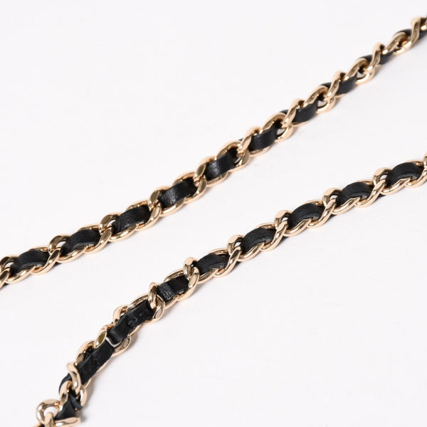 New and unused CHANEL Mini Matelasse Chain Shoulder Bag Coco Mark Random Number Black Gold Hardware Cotton Used 4a005083