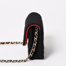 Load image into Gallery viewer, 新品未使用品 CHANEL シャネル ミニマトラッセ チェーンショルダーバッグ ココマーク ランダム番台 ブラック ゴールド金具 コットン 中古 4a005083