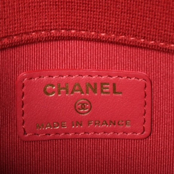 New and unused CHANEL Mini Matelasse Chain Shoulder Bag Coco Mark Random Number Black Gold Hardware Cotton Used 4a005083