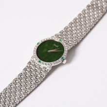 画像をギャラリービューアに読み込む, PIAGET ピアジェ TRADITION トラディション 腕時計 9706 D 23 重量約67.49g 18KWG 手巻き ダイヤモンド ジェイド文字盤 美品 中古 4a004447