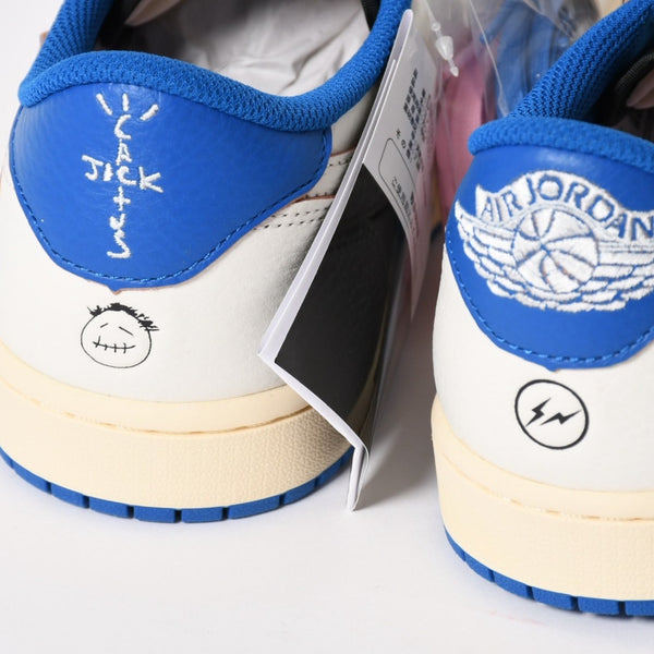 新品未使用 NIKE ナイキ × TRAVIS SCOTT × Fragment Design AIR JORDAN 1 LOW OG SP エアジョーダン1 ロウ DM7866 サイズ10.5 中古 4a004448