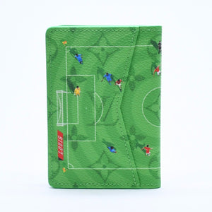 New and unused LOUIS VUITTON Organizer de Poche M26799 Card case Soccer Green Used 4a004751