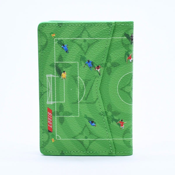 New and unused LOUIS VUITTON Organizer de Poche M26799 Card case Soccer Green Used 4a004751