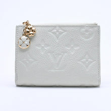 画像をギャラリービューアに読み込む, 極美品 LOUIS VUITTON ルイヴィトン ポルトフォイユ リサ M27767 コンパクトウォレット 二つ折り財布 モノグラムアンプラント ジェイドグリーン 中古 4a004620