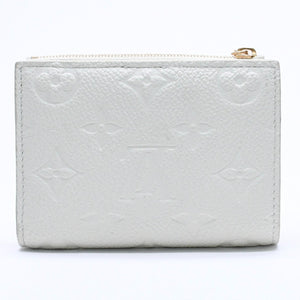 Very Good Condition LOUIS VUITTON Portefeuille Lisa M27767 Compact Wallet Bifold Wallet Monogram Empreinte Jade Green Used 4a004620
