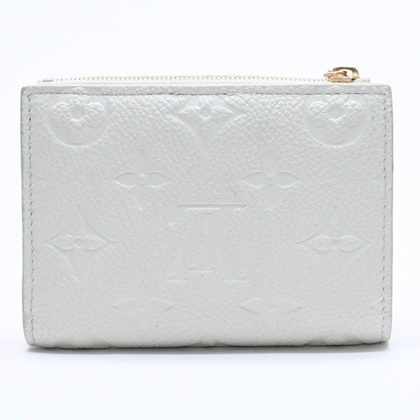 Very Good Condition LOUIS VUITTON Portefeuille Lisa M27767 Compact Wallet Bifold Wallet Monogram Empreinte Jade Green Used 4a004620