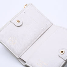 画像をギャラリービューアに読み込む, 極美品 LOUIS VUITTON ルイヴィトン ポルトフォイユ リサ M27767 コンパクトウォレット 二つ折り財布 モノグラムアンプラント ジェイドグリーン 中古 4a004620