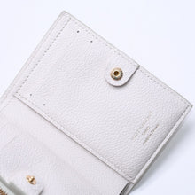 画像をギャラリービューアに読み込む, 極美品 LOUIS VUITTON ルイヴィトン ポルトフォイユ リサ M27767 コンパクトウォレット 二つ折り財布 モノグラムアンプラント ジェイドグリーン 中古 4a004620