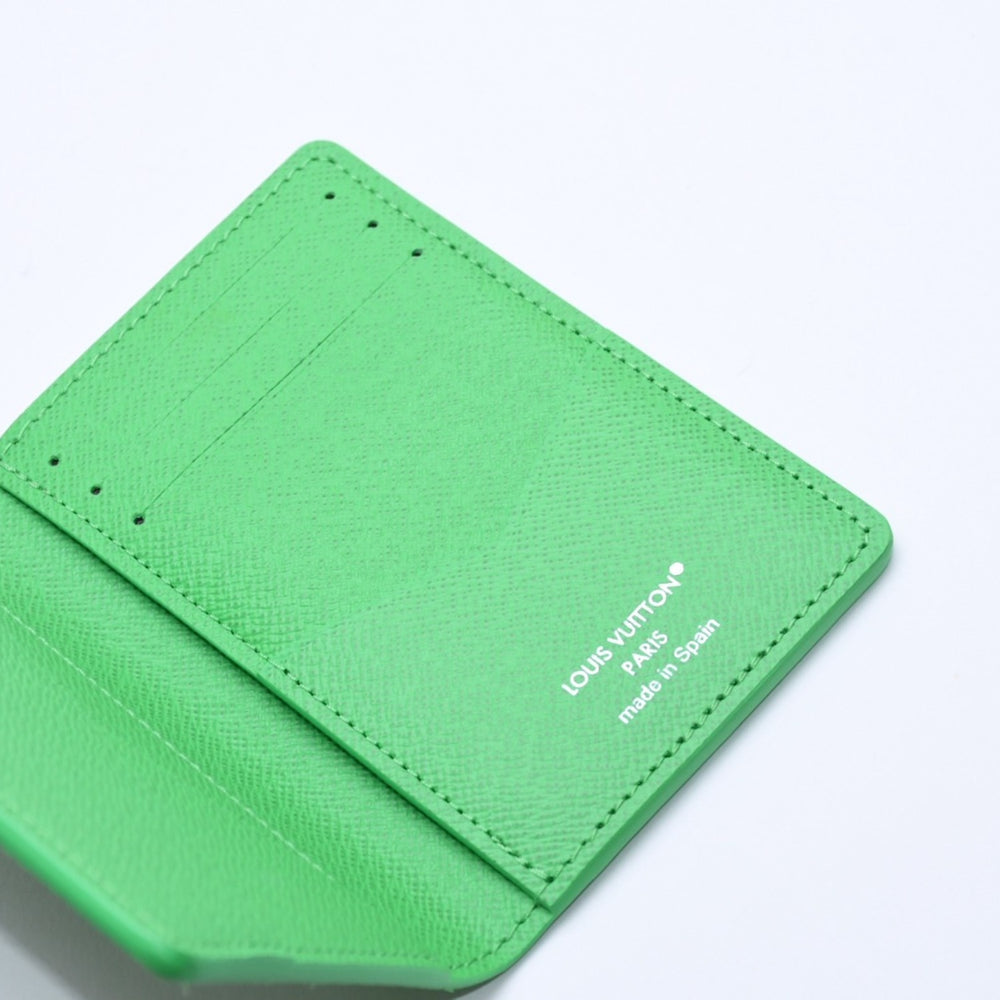 新品未使用 LOUIS VUITTON ルイヴィトン オーガナイザードゥポッシュ M26799 カードケース サッカー グリーン 中古 4a004751