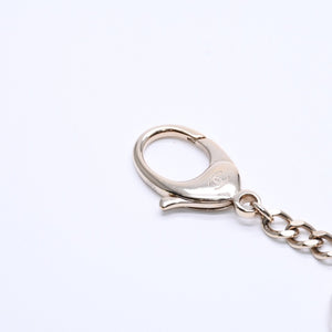 CHANEL シャネル ココマーク キーチャーム キーホルダー パヒューム 重量約31.19g B18B刻印 GP メタル ホワイト ゴールド美品 中古 4a004605