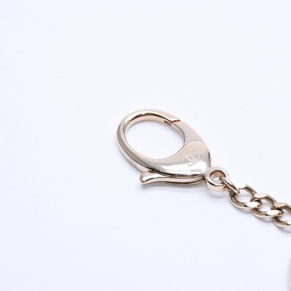 CHANEL シャネル ココマーク キーチャーム キーホルダー パヒューム 重量約31.19g B18B刻印 GP メタル ホワイト ゴールド美品 中古 4a004605