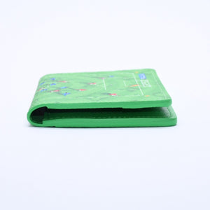 New and unused LOUIS VUITTON Organizer de Poche M26799 Card case Soccer Green Used 4a004751