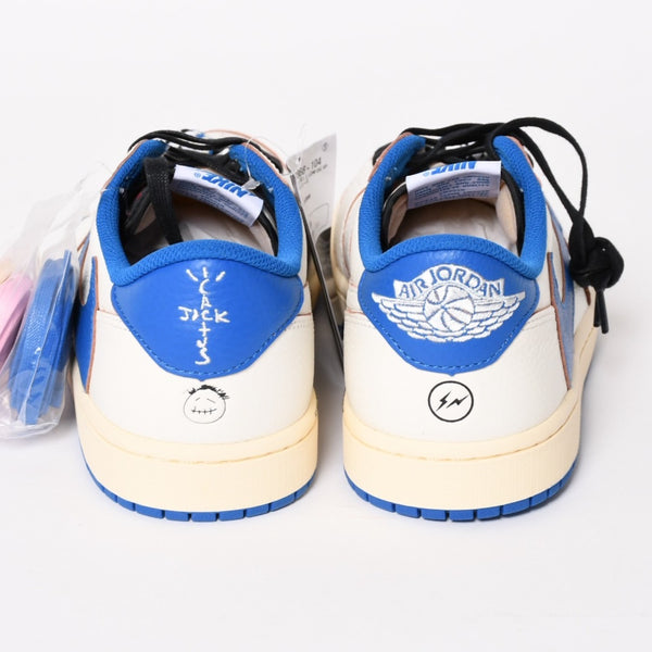 新品未使用 NIKE ナイキ × TRAVIS SCOTT × Fragment Design AIR JORDAN 1 LOW OG SP エアジョーダン1 ロウ DM7866 サイズ10.5 中古 4a004450