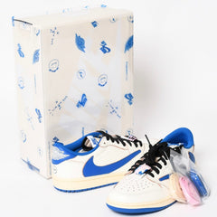 新品未使用 NIKE ナイキ × TRAVIS SCOTT × Fragment Design AIR JORDAN 1 LOW OG SP エアジョーダン1 ロウ DM7866 サイズ8.5 中古 4a004451