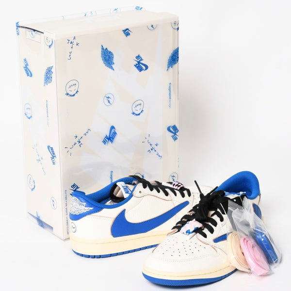 新品未使用 NIKE ナイキ × TRAVIS SCOTT × Fragment Design AIR JORDAN 1 LOW OG SP エアジョーダン1 ロウ DM7866 サイズ8.5 中古 4a004451