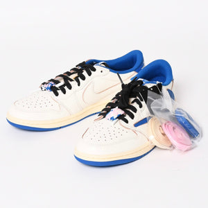 新品未使用 NIKE ナイキ × TRAVIS SCOTT × Fragment Design AIR JORDAN 1 LOW OG SP エアジョーダン1 ロウ DM7866 サイズ8.5 中古 4a004451