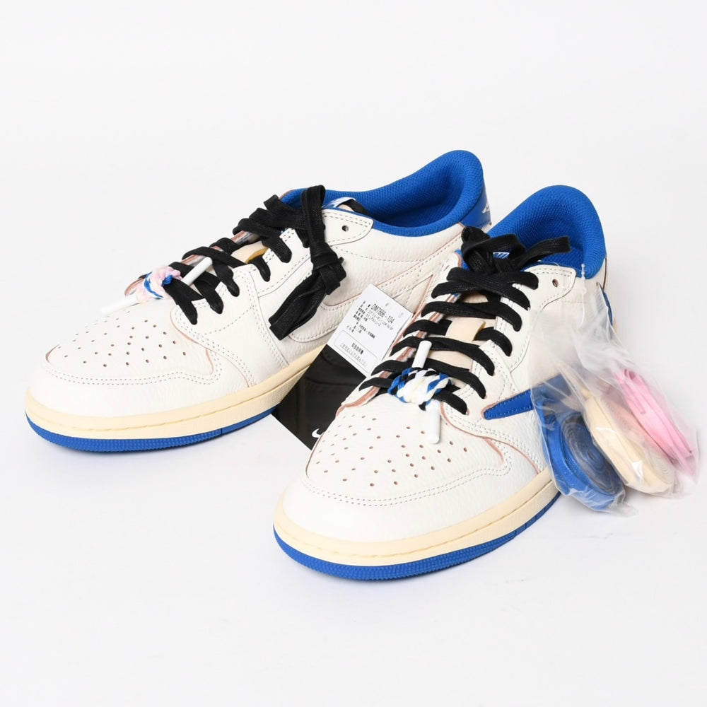 新品未使用 NIKE ナイキ × TRAVIS SCOTT × Fragment Design AIR JORDAN 1 LOW OG SP エアジョーダン1 ロウ DM7866 サイズ10 中古 4a004454