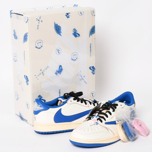新品未使用 NIKE ナイキ × TRAVIS SCOTT × Fragment Design AIR JORDAN 1 LOW OG SP エアジョーダン1 ロウ DM7866 サイズ10 中古 4a004452