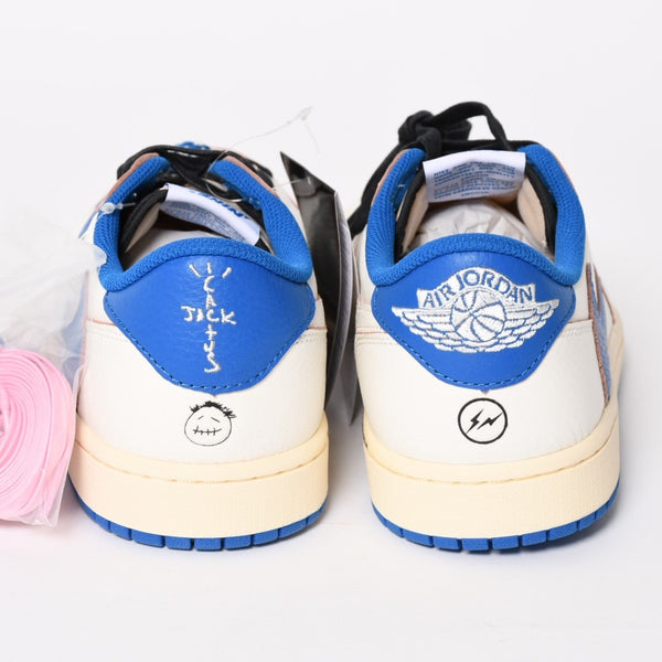 新品未使用 NIKE ナイキ × TRAVIS SCOTT × Fragment Design AIR JORDAN 1 LOW OG SP エアジョーダン1 ロウ DM7866 サイズ10 中古 4a004452